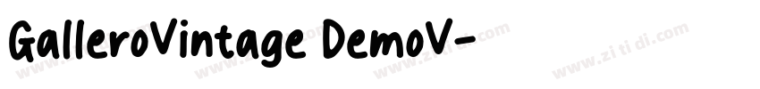 GalleroVintage DemoV字体转换